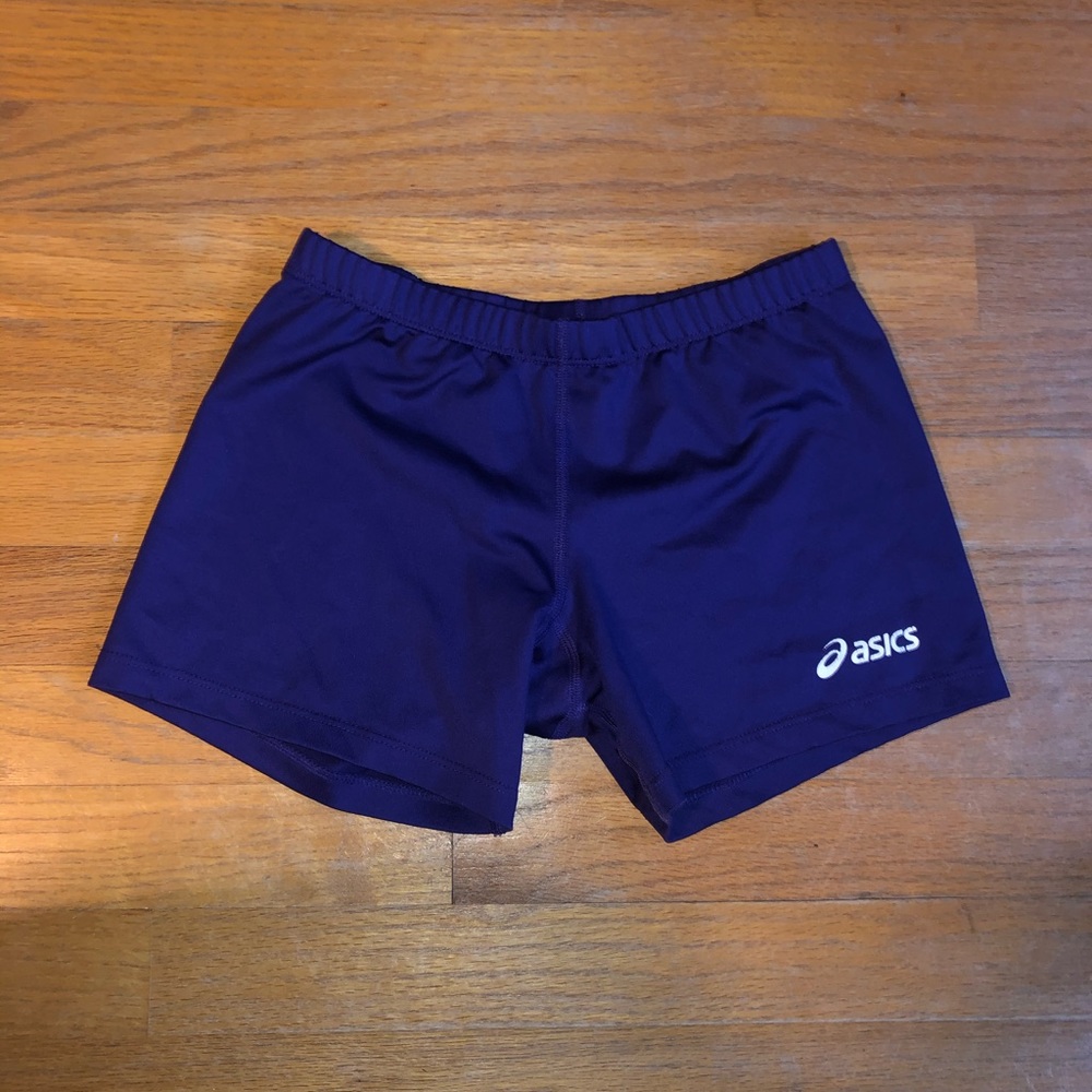 Purple ASICS volleyball spandex